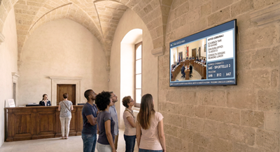Nexa InfoScreen Digital Signage in Farmacia