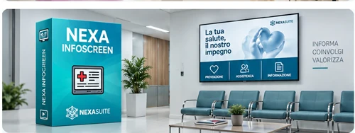 InfoScreen Nexa Suite per schermi informativi digitali